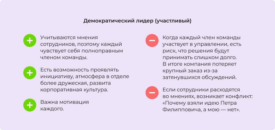Плюсы и минусы демократического типа управления
