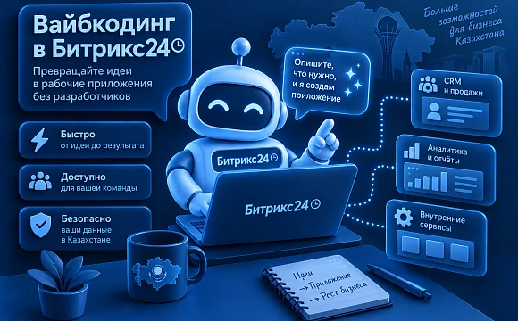 Вайбкодинг в Битрикс24 для казахстанского бизнеса: гайд 2026